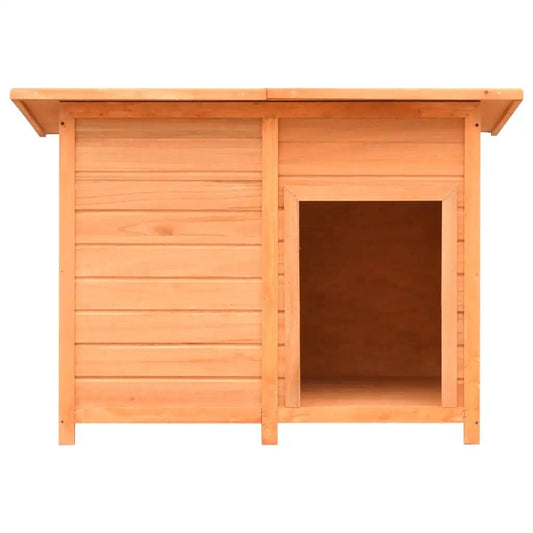 Hundehütte aus Kiefernholz & Tannenholz, 120x77x86 cm – vidaXL, Naturholz