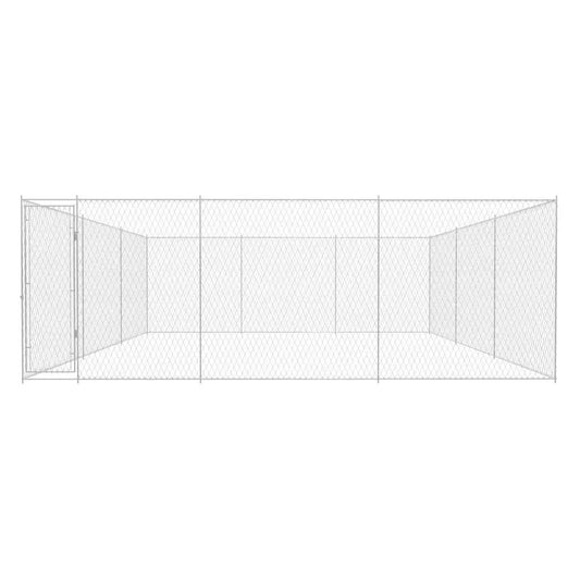 Hundezwinger aus verzinktem Stahl, vidaXL Outdoor-Hundezwinger 570x570x185 cm