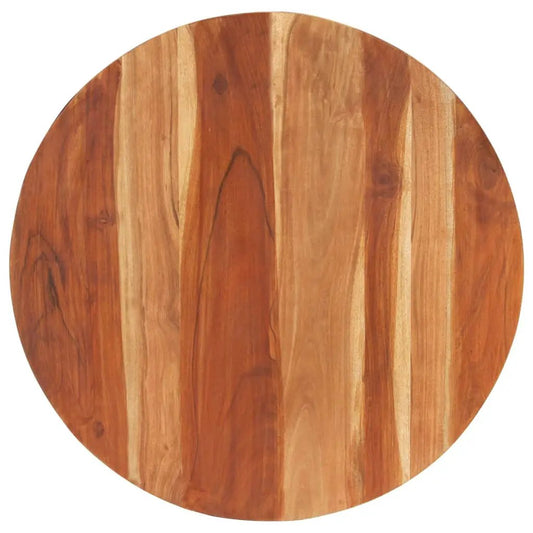 Tischplatte Akazie Rund 80 cm Durchmesser, Massivholz 15–16 mm, vidaXL