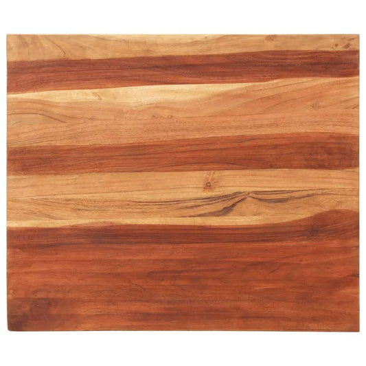 Tischplatte Massivholz Akazie, 25-27 mm stark, 60x70 cm, natürlicher Holzton