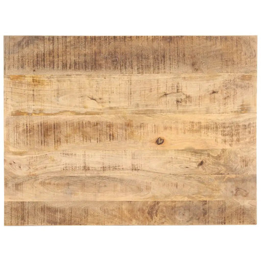 Tischplatte aus Massivholz Mango, 25–27 mm Dicke, 80×70 cm, naturbraune Maserung und Holzknoten, vidaXL