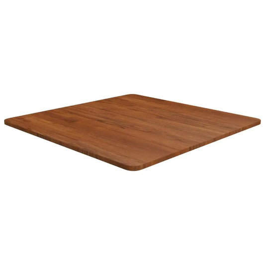 Tischplatte quadratisch dunkelbraun aus Eiche, 70x70 cm, 1,5 cm Dicke, Behandelt, vidaXL