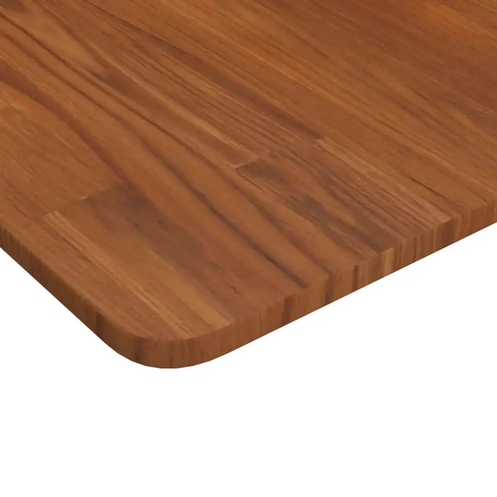 Tischplatte Quadratisch Dunkelbraun 70x70x1,5cm Eiche Behandelt – vidaXL