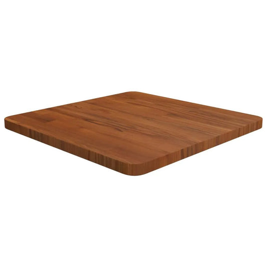 Tischplatte Quadrat Dunkelbraun 50x50x2,5 cm Eiche Behandelt vidaXL
