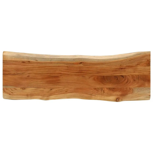 Tischplatte aus Akazie Massivholz, 110x40x3,8 cm, rechteckig, Baumkante – vidaXL