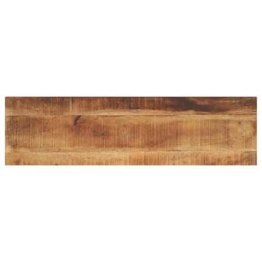 Tischplatte aus Mango-Massivholz, rechteckig, raues Finish, 100x20x3,8 cm