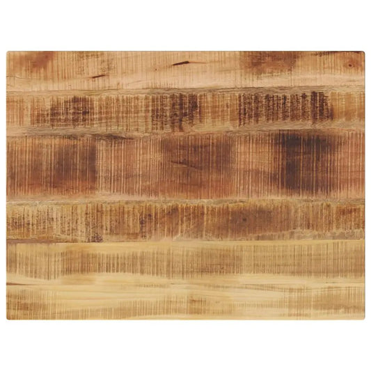 Tischplatte 90x60x3,8 cm, rechteckig, raues Massivholz Mango – vidaXL