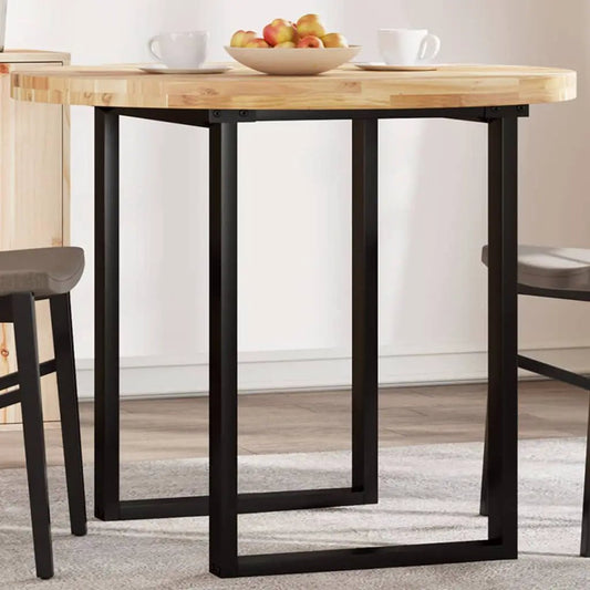 Tischplatte Rund Ø90x4 cm Massivholz Akazie, helles Holz