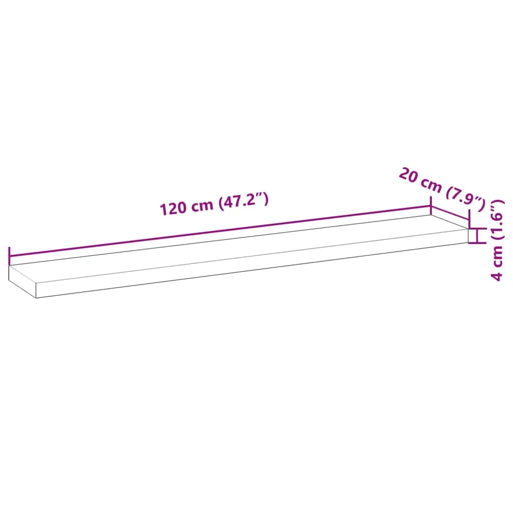 Tischplatte 120x20x4 cm aus Massivholz Akazie – vidaXL