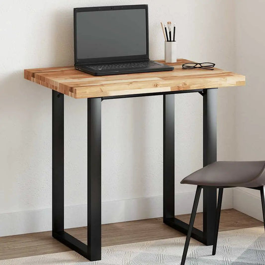 Tischplatte Rechteckig 100x60x4 cm Massivholz Akazie, naturbelassen