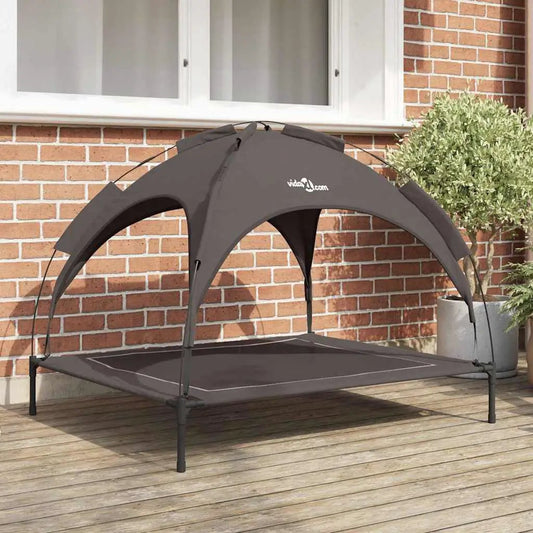Hundebett vidaXL 104 x 86 x 84,5 cm Stahl Braun für Hunde