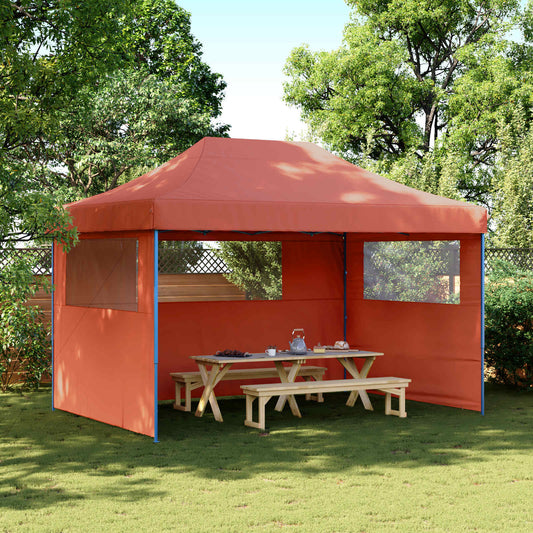 Party-Zelt 279 x 410 x 315 cm Terrakotta Oxford-Stoff