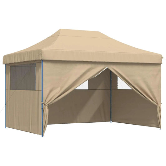 Party-Zelt 279 x 410 x 315 cm Beige Oxford-Stoff