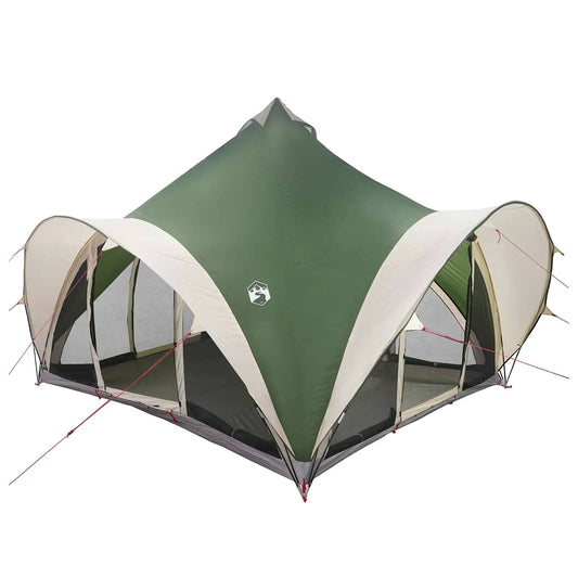 Tipi Zelt 6.0 Personen Grün Polyester und Stahl