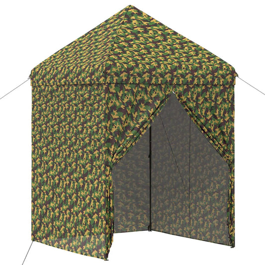 Zelt mit 4 Seitenwänden 2 x 2 m Army Tarnung