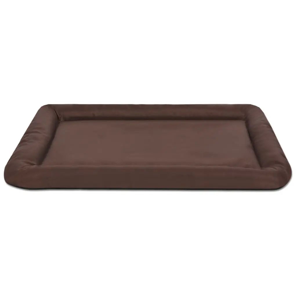 Hundebett Größe M Braun von vidaXL, braunes rechteckiges Hundebett
