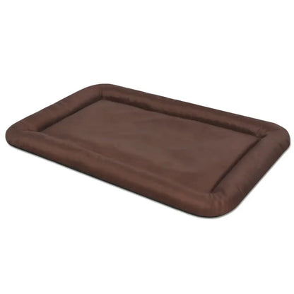 Hundebett XL Braun von vidaXL - rechteckiges Hundebett mit gepolstertem Rand