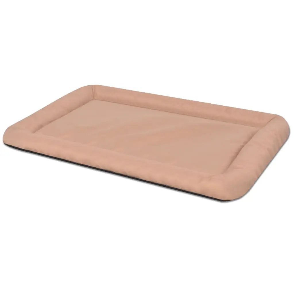 Hundebett XXL Beige aus weichem Stoff mit gepolstertem Rand von vidaXL