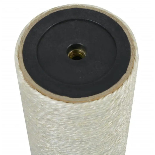 Katzen-Kratzbaum beige, 8x20 cm, 10 mm Durchmesser, Sisal umwickelter Stamm