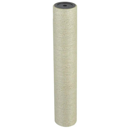 Katzen-Kratzbaum beige, 8x45 cm, 10 mm Sisal vidaXL