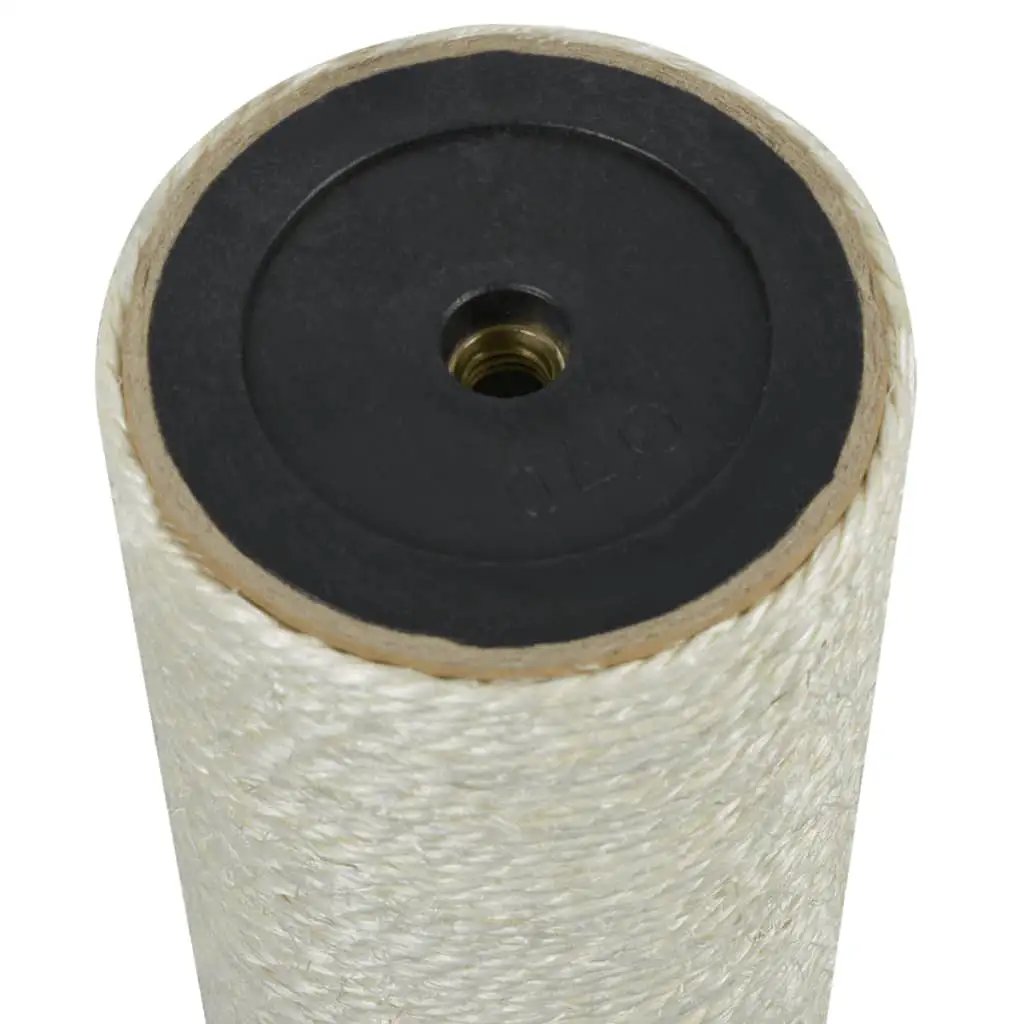 Katzen-Kratzbaum beige, 8x45 cm, 10 mm Sisal, vidaXL
