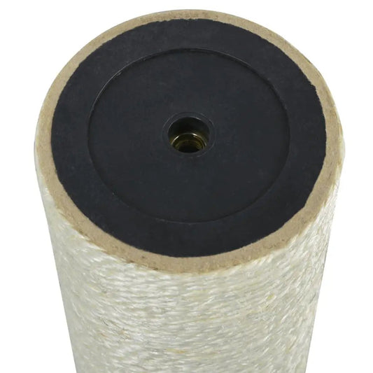 Katzen-Kratzbaum beige, 8x35 cm, 8 mm Sisal – vidaXL