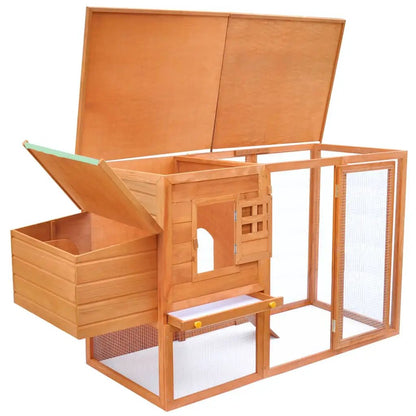 Hühnerstall mit 1 Legenest Holz