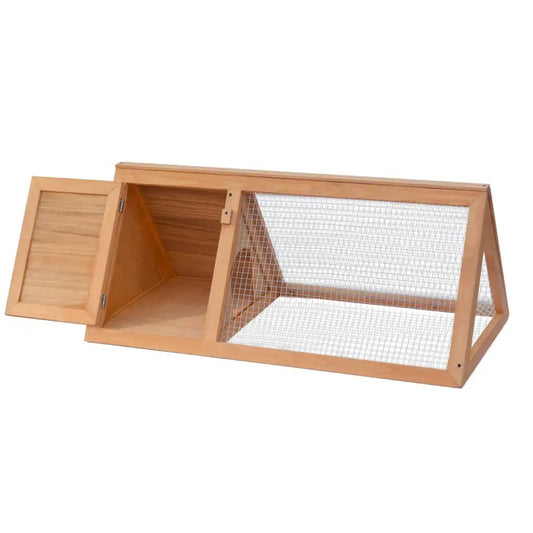 Kleintier-/Kaninchenstall aus Holz mit Drahtgitter, vidaXL
