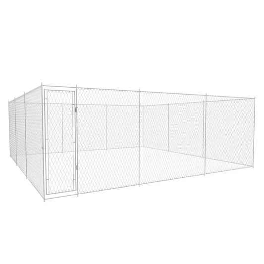 Hundezwinger aus verzinktem Stahl von vidaXL, 570x570x185 cm