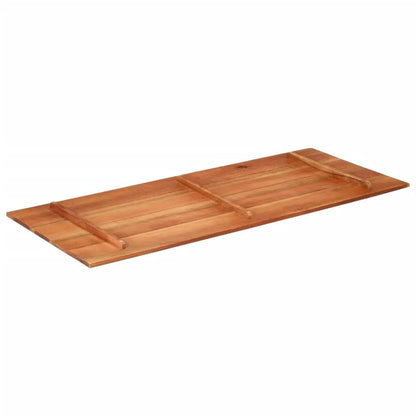 Tischplatte Massivholz Akazie 60x140 cm, 15–16 mm Stärke, naturbraun