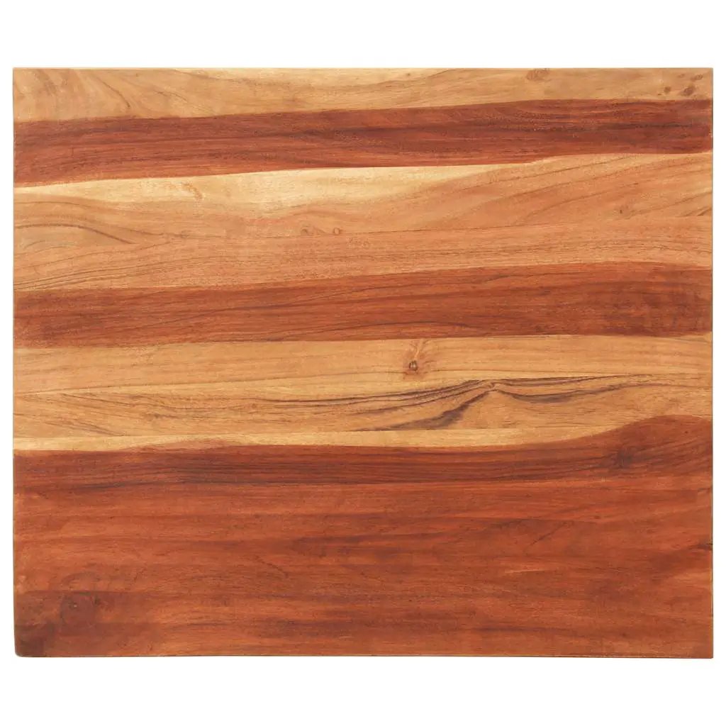 Tischplatte Massivholz Akazie, 25-27 mm stark, 60x70 cm, natürlicher Holzton