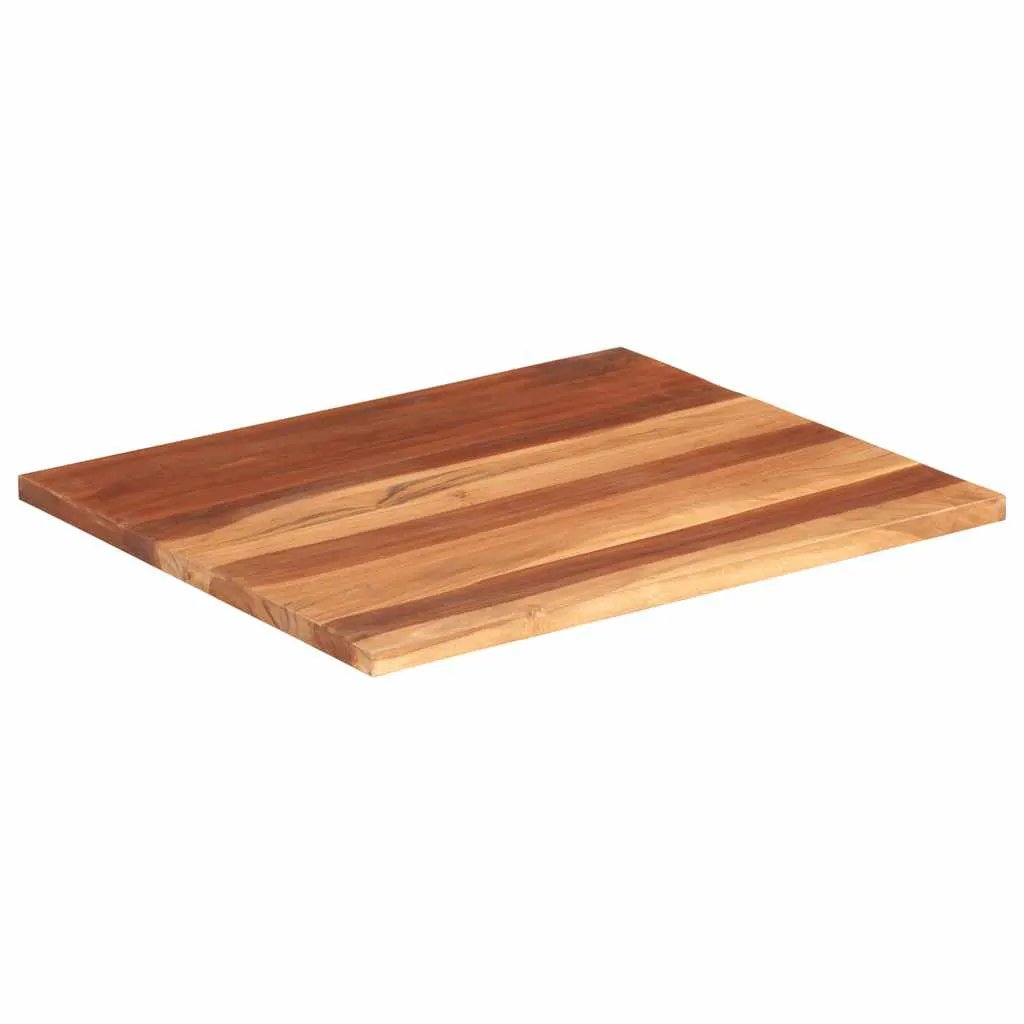 Tischplatte Massivholz Akazie 60x70 cm, 25–27 mm Dicke, vidaXL