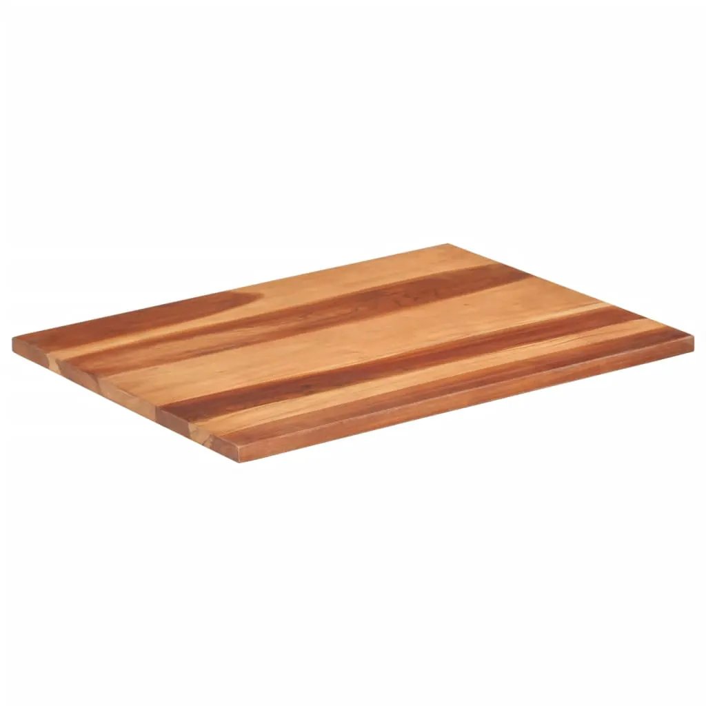 vidaXL Tischplatte Massivholz Akazie, 25–27 mm Dicke, 60×80 cm
