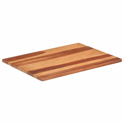 vidaXL Tischplatte Massivholz Akazie, 25–27 mm Dicke, 60×80 cm