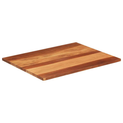 Tischplatte aus Massivholz Akazie, 25–27 mm, 70x90 cm