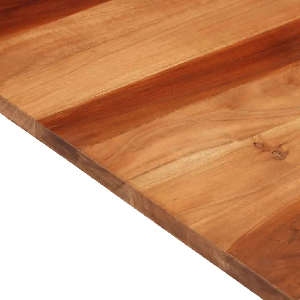 Tischplatte Massivholz Akazie, 25–27 mm Dicke, 70×90 cm, sichtbare Holzmaserung
