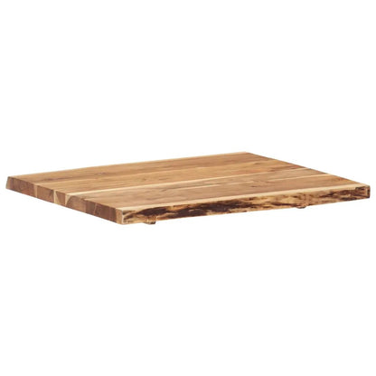 Tischplatte Massivholz Akazie 80x50-60x3,8 cm, vidaXL