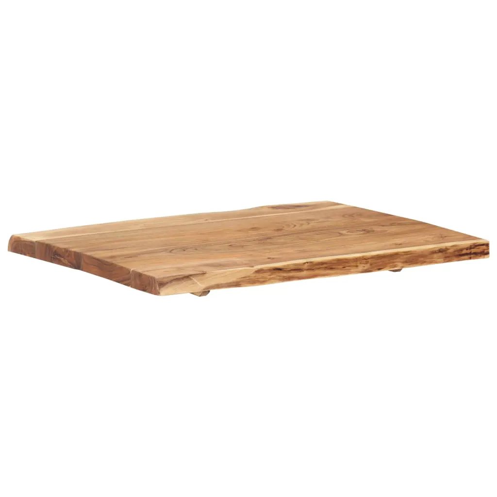 Tischplatte Massivholz Akazie, 80x50-60x3,8 cm vidaXL