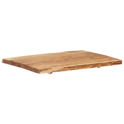 Tischplatte Massivholz Akazie, 80x50-60x3,8 cm vidaXL