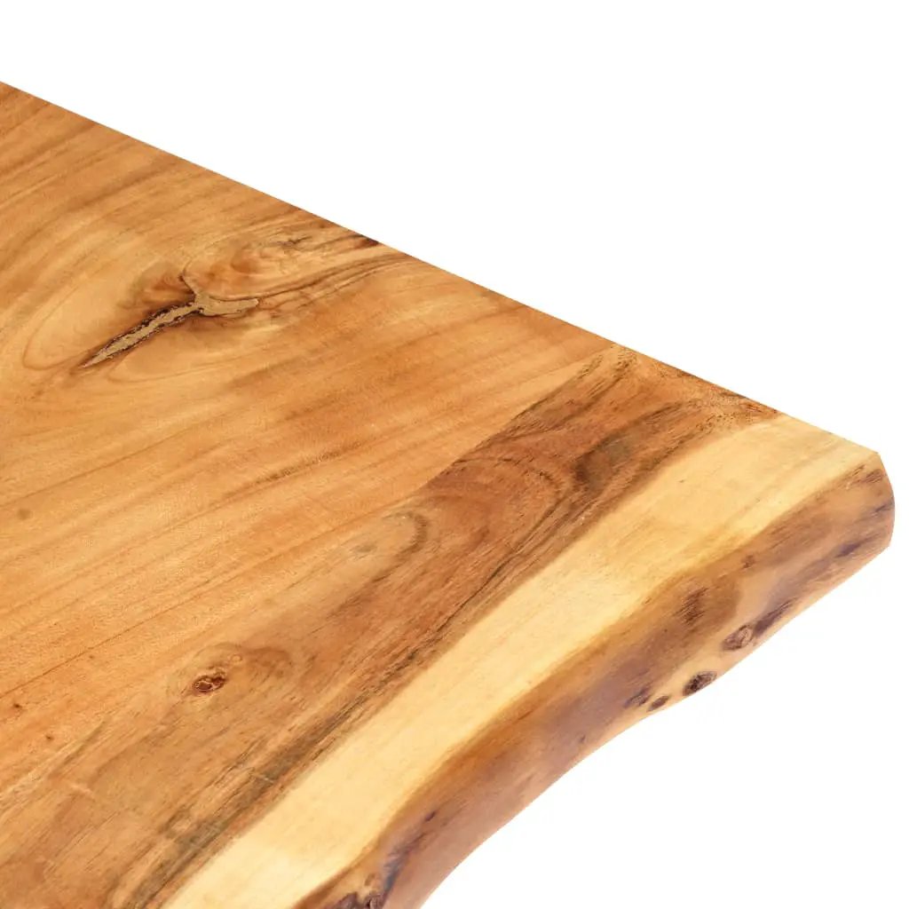 Tischplatte aus Massivholz Akazie, vidaXL, 100x50-60x2,5 cm