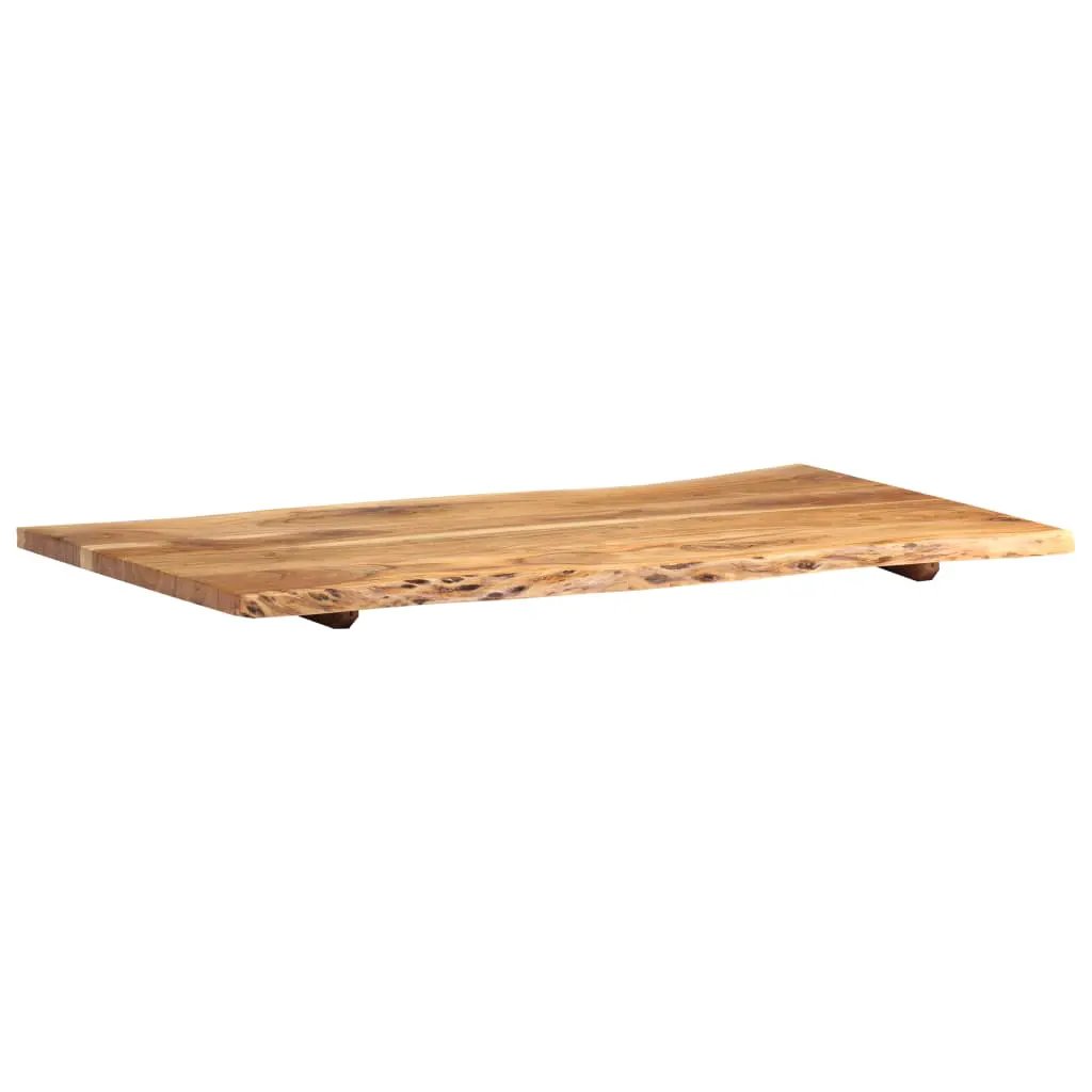 Tischplatte Massivholz Akazie 100x50–60x2,5 cm vidaXL