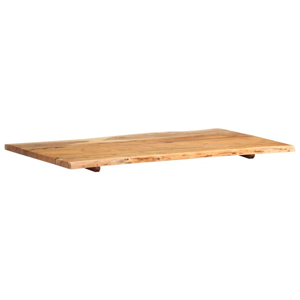 Tischplatte Massivholz Akazie 100x50-60x2,5 cm vidaXL