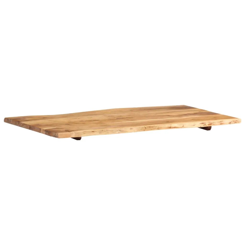 Tischplatte Massivholz Akazie, vidaXL 100x50–60x2,5 cm