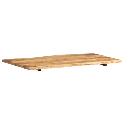 Tischplatte Massivholz Akazie, vidaXL 100x50–60x2,5 cm