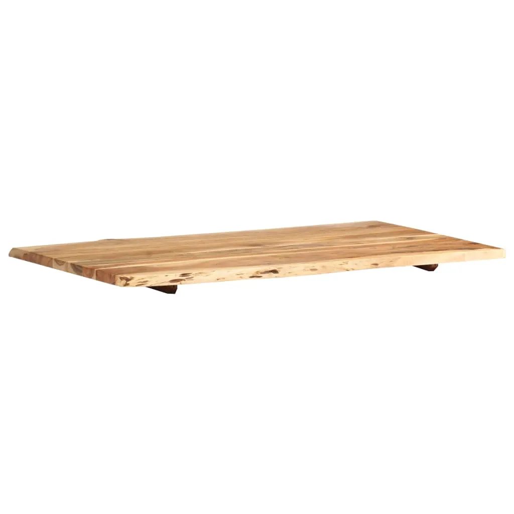 Tischplatte Massivholz Akazie 100 x 50–60 x 2,5 cm, vidaXL