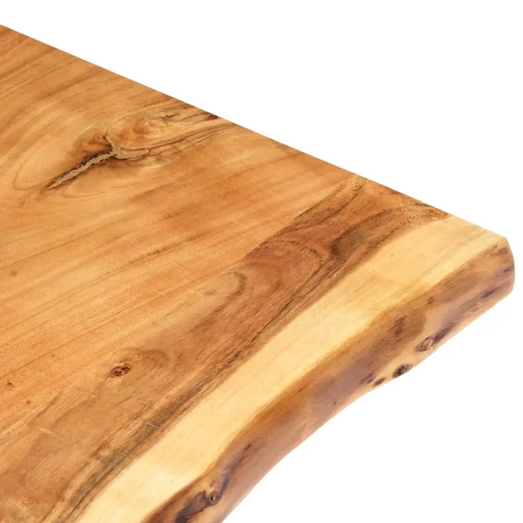 vidaXL Tischplatte Massivholz Akazie 100x50-60x3,8 cm mit natürlicher Holzmaserung