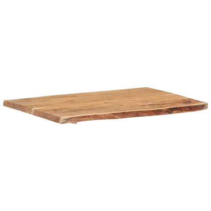 Tischplatte Massivholz Akazie 100×50–60×3,8 cm – Naturholzton