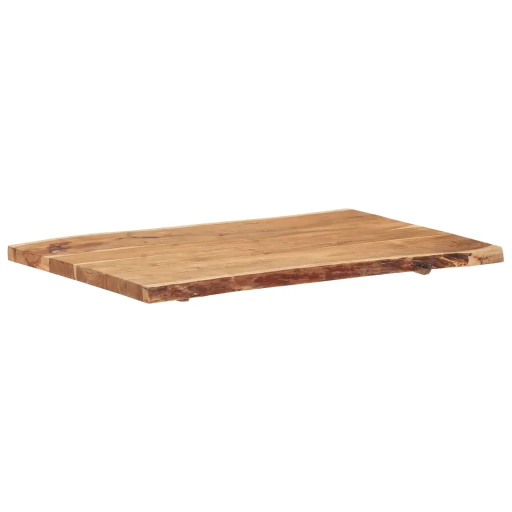 Tischplatte aus Massivholz Akazie 100x50-60x3,8 cm