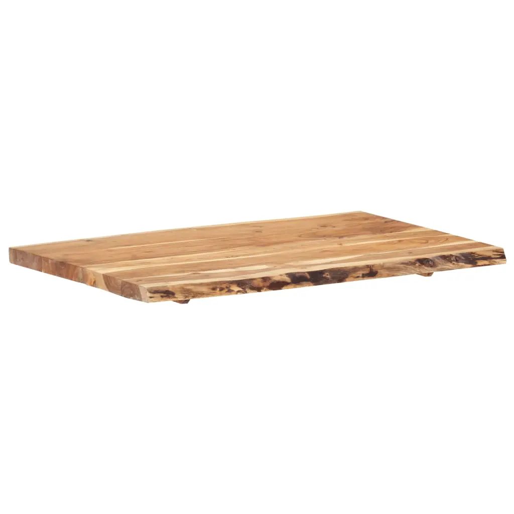 Tischplatte aus Massivholz Akazie, 100x50–60x3,8 cm, vidaXL