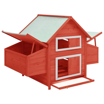 Hühnerstall 150X96X110 Cm Massivholz Tanne